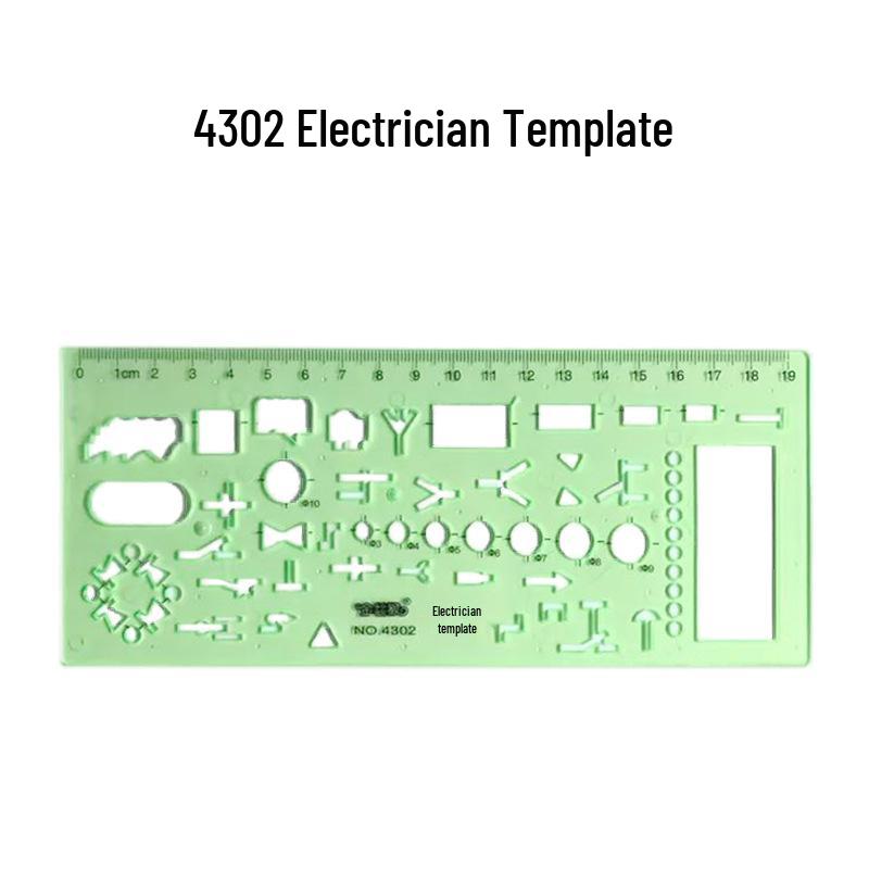 Multi-Function Drawing Template Ruler for Circles, Ellipses, Furniture, Architecture, Geometry, Mathematics, and Interior Design.