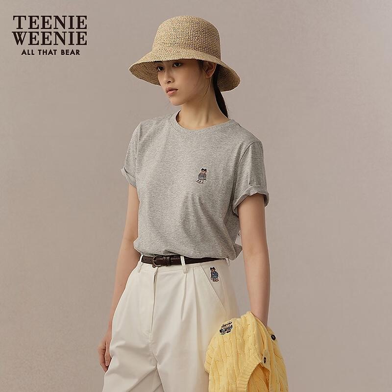 Teenie Weenie Women's Macaron Round Neck Short Sleeve T-Shirt