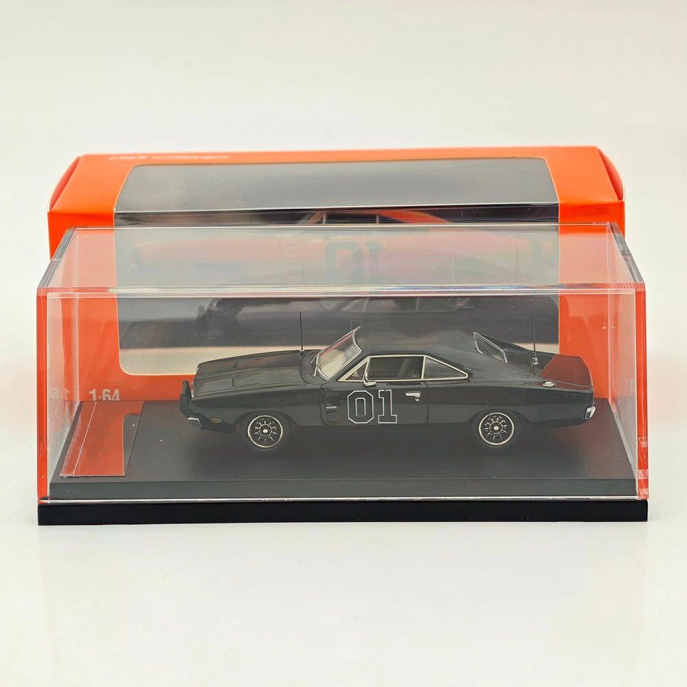 

Mini Forge 1/64 1969 Chargr R/T & General Lee Diecast Model Car Miniature Limited Collection Toy Vehicle Models чорний