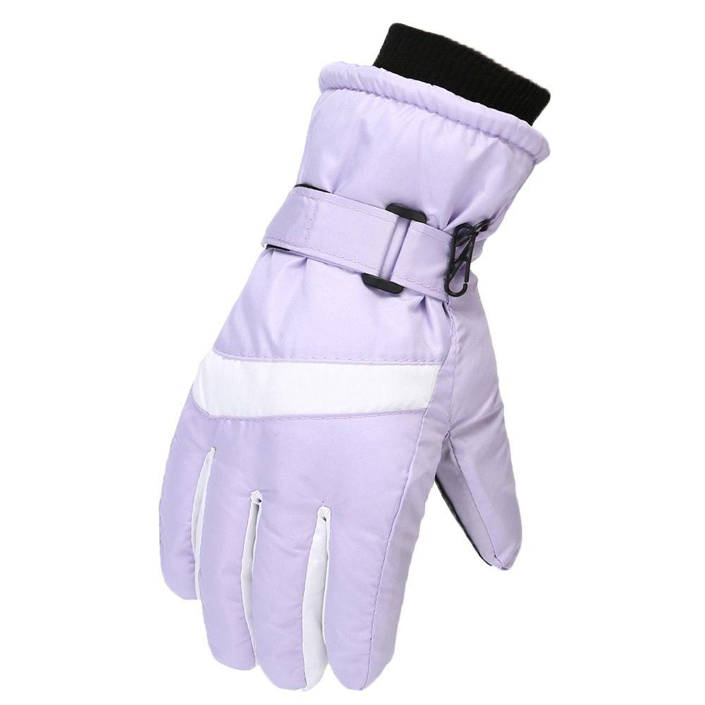 New Anti-slip Full Finger Ski Gloves Thickening Windproof Unisex Sports Gloves Winter Warm Touch Screen Gloves
