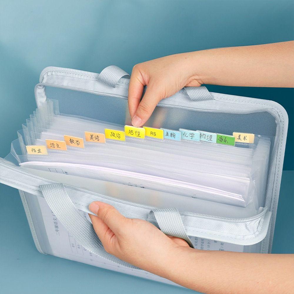 With Handle A4 File Folder Business Handbag A4 Organ Bag Portable   Artist