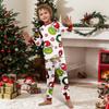 Christmas Print Cute Family Set Pajamas, Home Clothes, Family Set Long Sleeve Top Pants Set