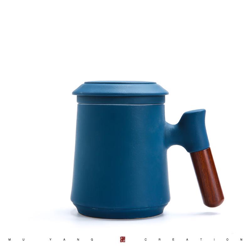 

Chaxun Ceramic Teacup with Filter & Wooden Handle