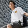 Li-Ning Badfive Sports Basketball Series Letter Print Solid Color Crew Neck Pullover Short Sleeve T-Shirt Men Tops White AHSS739-1