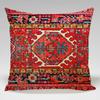 National style retro Persian pattern throw pillow cover with short plush print for living room sofa decoration cushion cover