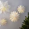 3pcs paper snowflakes Christmas Paper Snowflake origami Ornaments with Various Origami Styles for Holiday Home Party Decoration