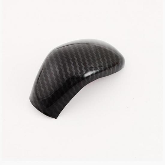 ABS Carbon Fiber Look Gear Shift Knob Cover Trim For Nissan Sentra