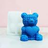 Creative Bear Silicone Candle Mold Flexible Silicone Bear Shape Mold for Easy Demolding Handcrafts and DIY Projects