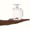 2pcs Transparent Plastic Medicine Can Set, Makeup Storage Box Cotton Balls, Cotton Swabs, Cotton Pads Storage