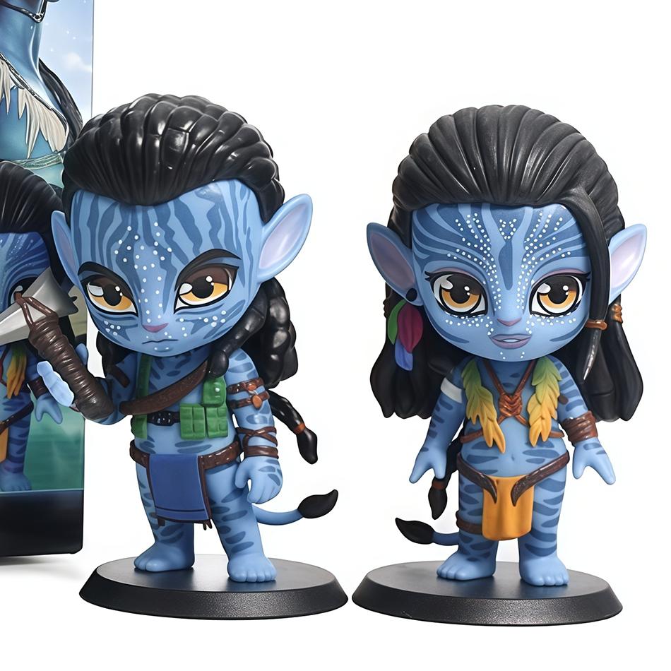 Avatar 2 Neytiri & Jake Sully PVC Figure Model Small Statues Collectibles Desktop Decorations Doll Models Decorations Gifts