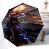 Goku Dragon Power Legacy Folding Umbrella Umbrella Suitable For All Seasons Three Folds Light Umbrella