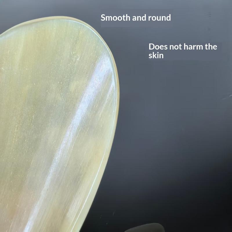 1Pcs Natural Buffalo Horn No Stress Guasha Massage Tool Acupuncture Spa Therapy Gua Sha Massager Scraping Board Beauty Tools