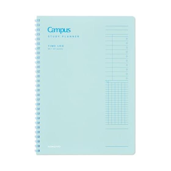 KOKUYO Campus Study Planner that allows you to manage your time well TIME LOG Semi-B5 Green AM-SY111TL-G