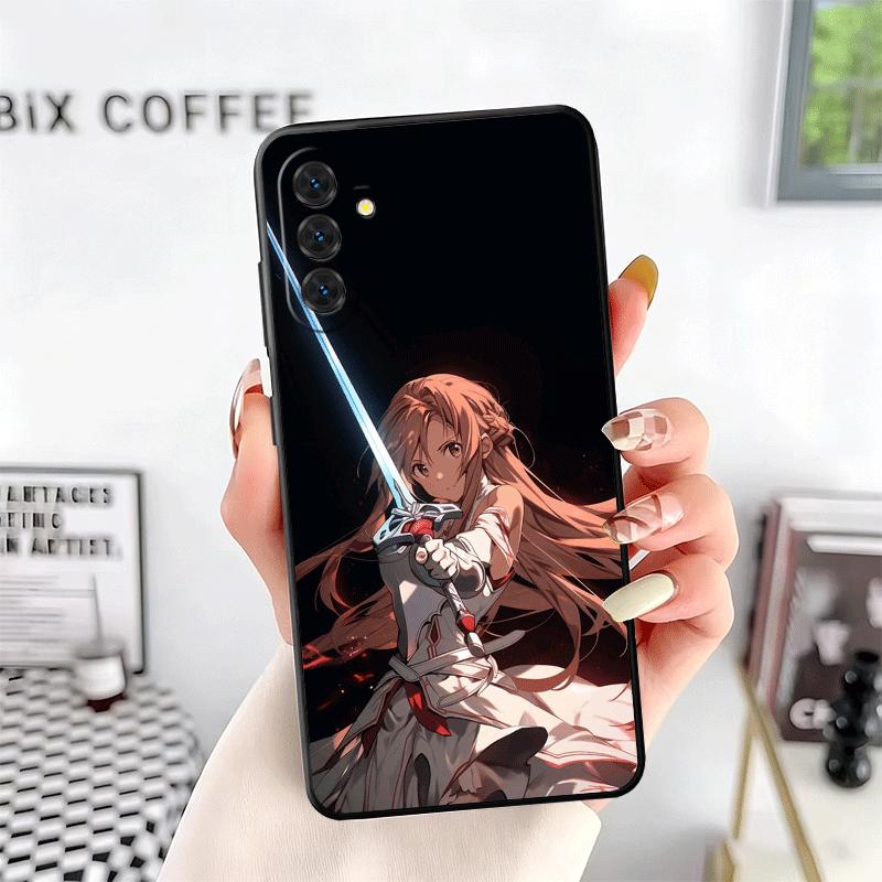 S-Sword O-Online SAO Yuuki Asuna Soft Phone Case for Samsung A17 A37 A57 A16 A26 A36 A56 A15 A25 A35 A55 A14 A24 A34 A54 A13 A23