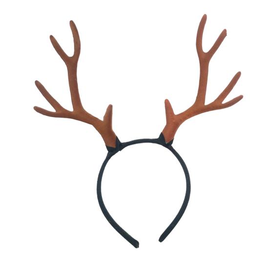 Christmas Antler Headband Festive Reindeer Horn Decor Hair Accessory Xmas Hairpin Festival Celebration Hair Hoop