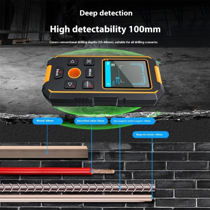 Digital Studs Finders Featuring Depth Control And Multiple Material Detection Wall Detection Tool For Wire Metal Pipe