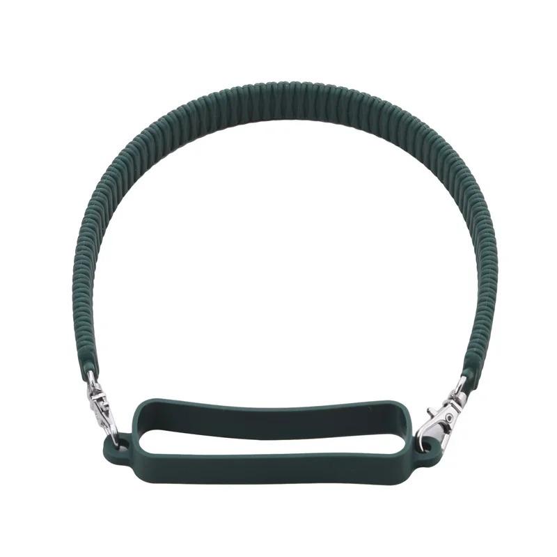 

Water Bottle Handle & Sling Strap: Soft Silicone Carrier for Most 8-40oz Bottles зелёный