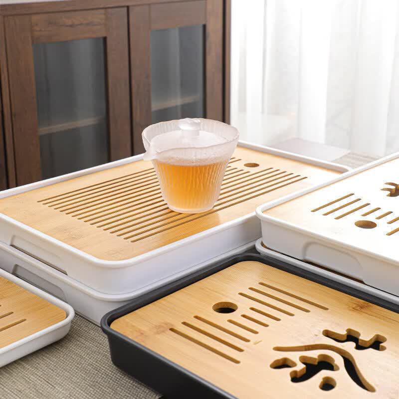 Rectangular Bamboo Tea Tray