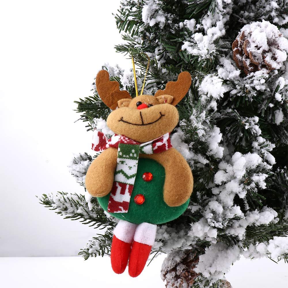 Bear Hanging Decorative Soft Plush Ornaments Christmas Tree Decoration Christmas Pendant Toy Doll
