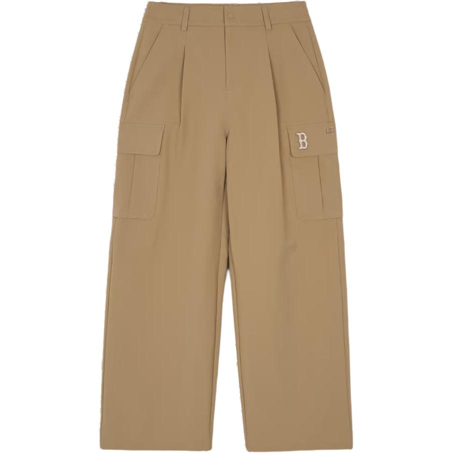 New MLB Varsity Boston Red Sox Cargo Pants Women's Khaki 3FWPV0144-43BGD