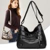 New Women's Multi-Pocket Soft Leather Shoulder & Messenger Bag - Ideal for Middle-Aged and Elderly Ladies