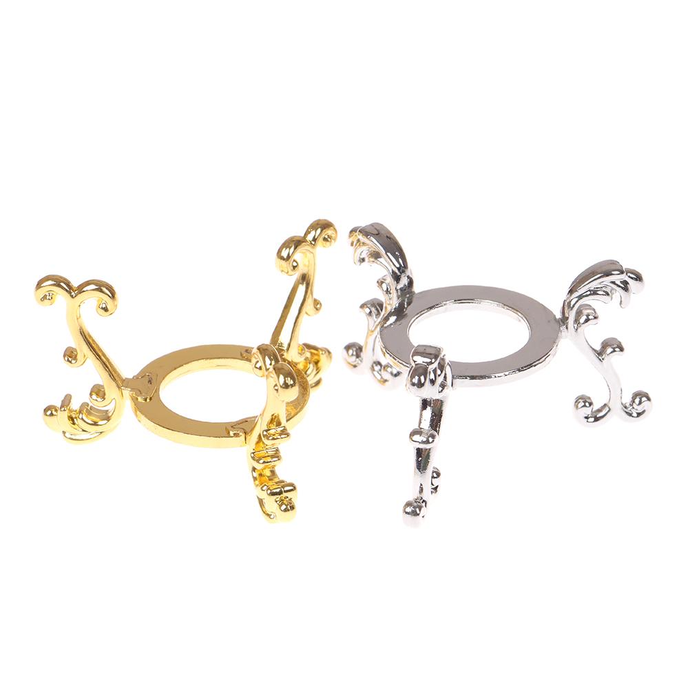 1 ks pozlacený stojánek na drahokamy/vajíčka, držák na křišťálovou kouli, ozdoba dekorativní