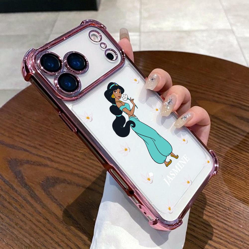 Beautiful Disney Princess Phone Case for Samsung Galaxy S26 S25 S24 S23 S22 S21 S20 FE Ultra Plus 5G Anti-drop Transparent Cover