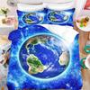 Children's Young Boys Planets Stars Space Soft Duvet Cover Universe Children's Beding Set Galaxy Series Universe Star Clear Quilt cover