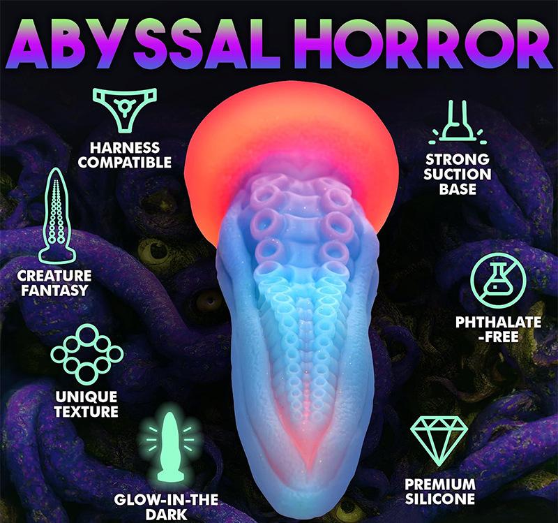 Luminous Silicone Dildo Octopus SM Super Large Anal Plug Outdoor Backyard Masturbator Adult Products for Women