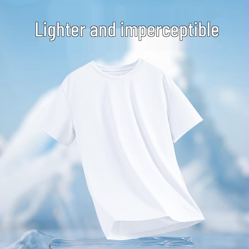 JEANSWEST LIFE Men's Ice Silk Mesh Short Sleeve T-Shirt