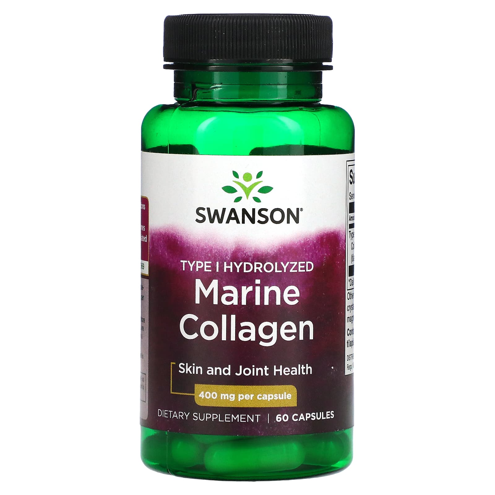 

Marine Collagen, 400Mg, 60 Capsules