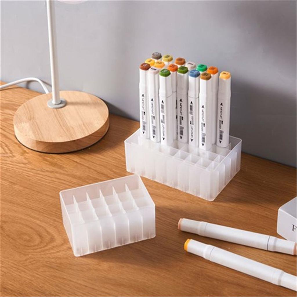 30/40 Slots Marker Stift Schreiben Werkzeug Lagerung Halter Pinsel Bleistift Rack Tisch Ständer Organizer Schreibwaren Box Multifunktions Werkzeug