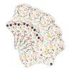 5pcs Washable Breathable Menstrual Pad Flower Pattern Super Absorbent Reusable Cotton Sanitary Pad