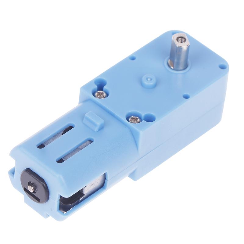 Dc 3V-6V 1:90 Blue Gear Motor All Metal/Half Metal Single Axis Gear Motor Robot Intelligent Vehicle Speed Reducer Tt Motor