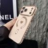 Case for 17 16 15 14 13 12 11 Pro Max Magnetic Protective Case Heart Pattern Shock Proof Anti-Fingerprint Wireless Charging