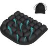 Inflatable Travel Seat Cushion for Airplane - Portable Air Cushion for Long Flights, Tailbone Pain Relief - Ergonomic Support For, Office Chair, Car,