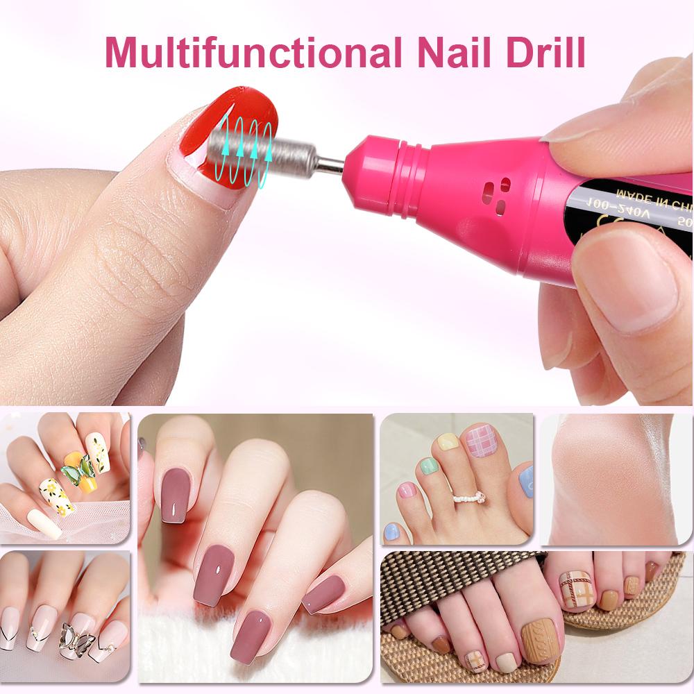 CNHIDS Professional Electric Nail Drill Machine Manicure Tools Pedicure Drill Set Portable Nail File Nail Drill Equipment