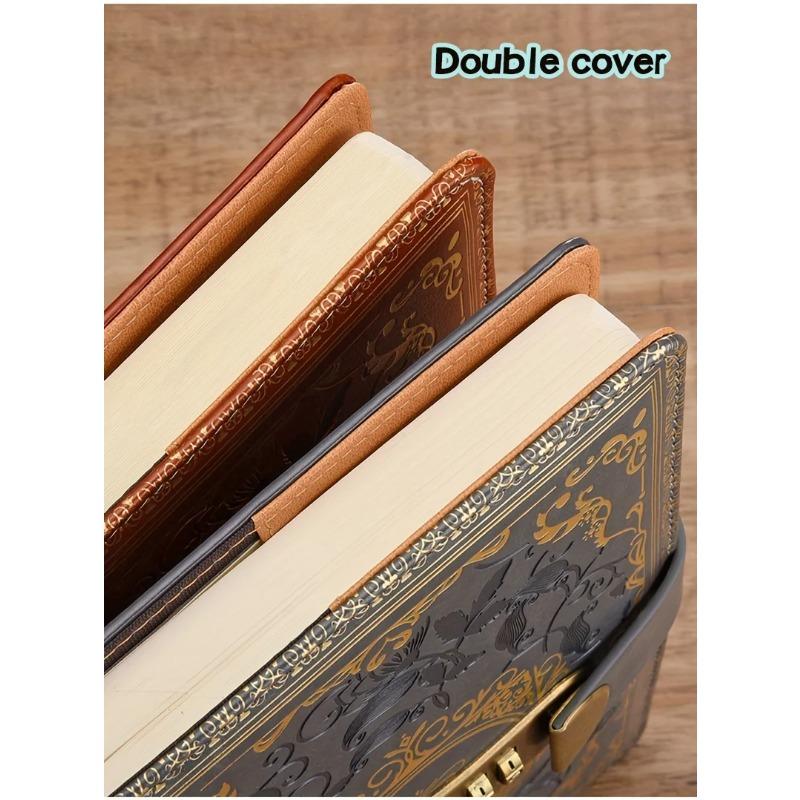 Digital Locking Journal - A5 Password Protected Diary with Secure Code Lock,200 Page Faux Leather Secret Notebook for Teens Gift