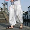 Herren-Hose, Laternenhose, Hippie-Boho-Baggy-Drachen-Druck, lockere Knöchelband, weiche, atmungsaktive Haremshose, lange Yoga-Hose