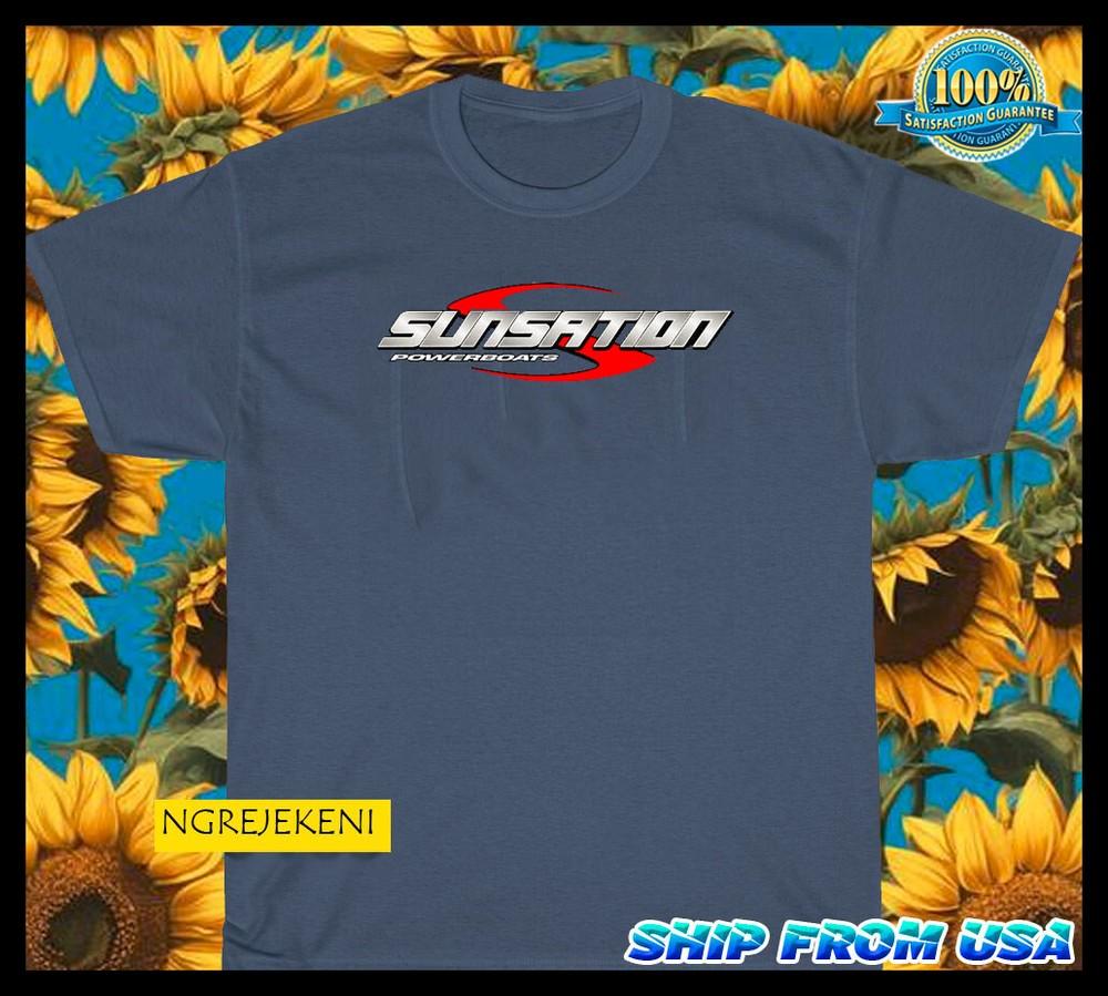 Sunsation Powerboats Boats logo american funny t shirt SIZE S-5XL Unisex T-Shirt XXXL