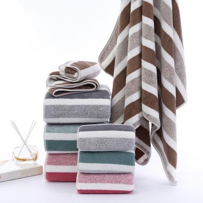 Asciugamani per la pulizia, stampa a righe, multicolore, per il viso, per la palestra