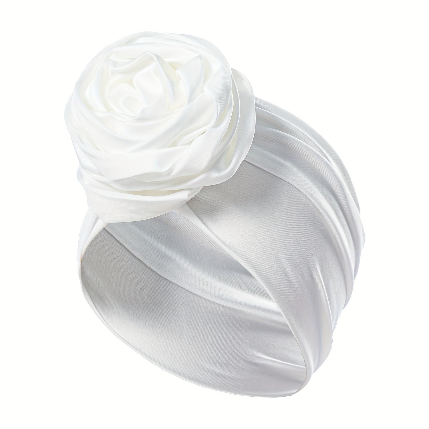 

Soft Comfortable Elastic Solid Color Flower Decorative Head Band For Women Daily Wear Hair Accessories Sweat Absorbent