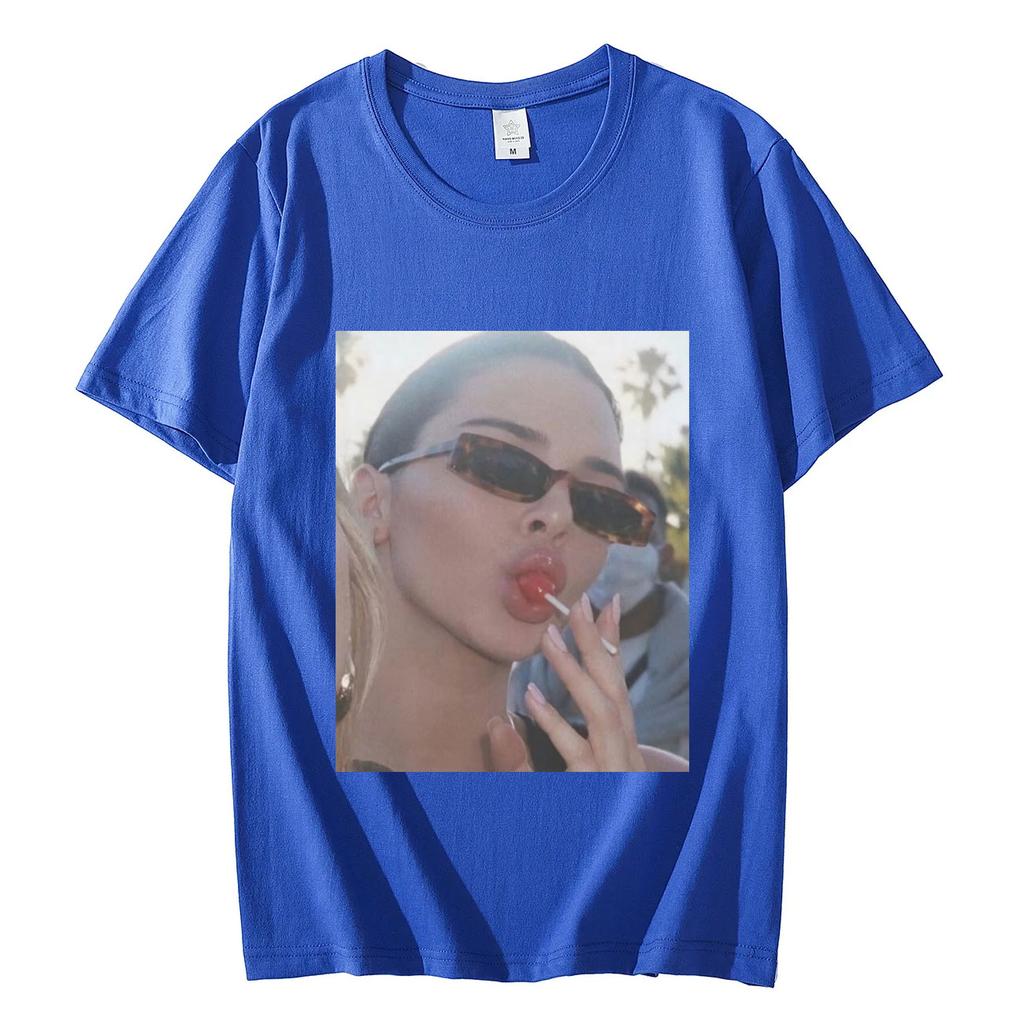Kendall Jenner Graphic T Shirts Men Women Fashion Aesthetics Oversized Tshirt Summer Casual Pure Cotton Short Sleeve Tshirts