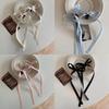 Bowknot Hairslide Barrettes Small Bow Hair Claw Long Silk Ribbon Hairs Clip Stylish Headwear Women Jewelry Decoration