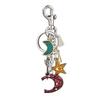 Zodiac Star Moon Letter Keychain For Women With Zinc Alloy Car Bag Decor
