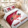 Custom Name Bedding Set 3 PiecesSunderland FC Print Duvet Cover + 2 Pillowcases Soft Bed Decor