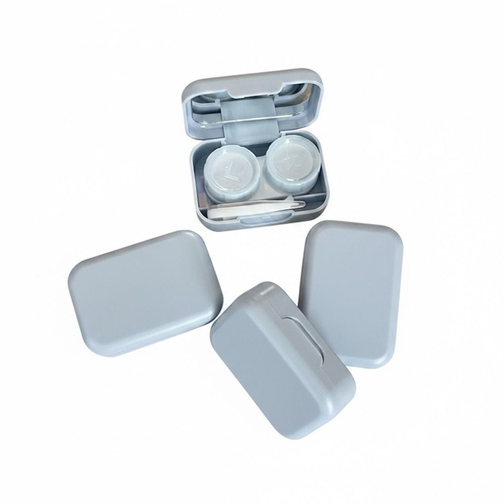 with Tweezers and Suction Stick Contact Lens Case Kit Contact Lens Case For Men and Women