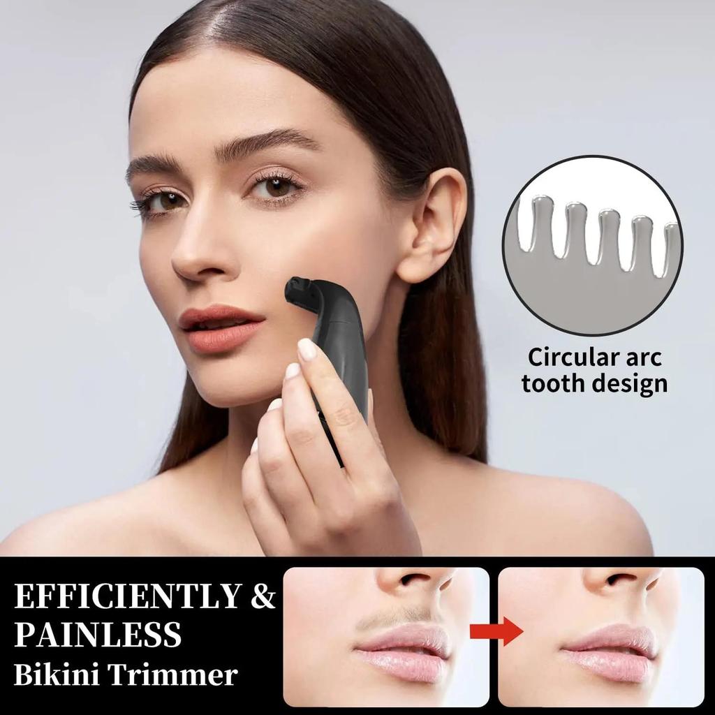 3IN1 Precision Beard Eyebrow Nose Pubic Hair Shaving Machine Male Female Electric Razor for Intimate Areas Bikini Line Sex Part Shaver