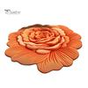 Sunflower Shaped Bath Mat Floor 3D Floral Design Non-Slip Dot-Embossed Backing Quick-Drying Large Rug Plush Carpet Soft Comfort Home Decor Moisture