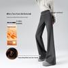 HSTYLE Women's Fleece-Lined High-Waisted Straight-Leg Casual Pants